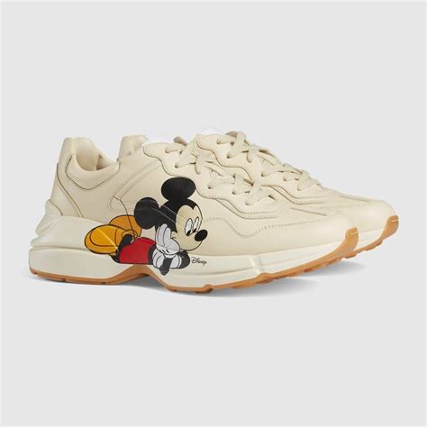 chaussure gucci mickey|chaussures gucci femme.